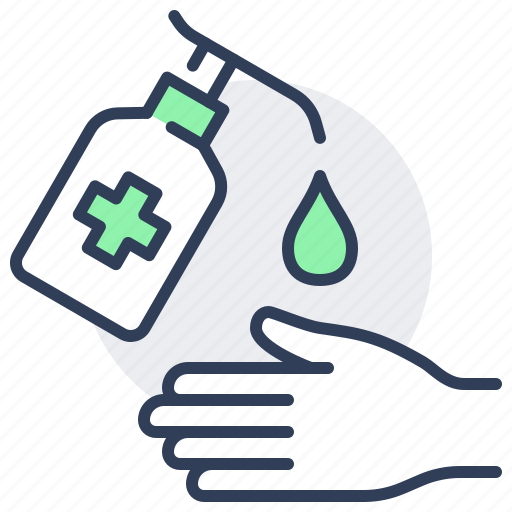 Disinfect, wash, gel, sanitizer, clean, disinfection, hand icon - Download on Iconfinder