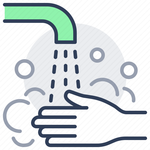 Wash, washing, soap, clean, hands, disinfection icon - Download on Iconfinder