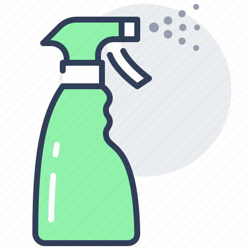 Aerosol, bottle, disinfection, spray, starch icon