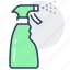 spray, starch, aerosol, bottle, disinfection 