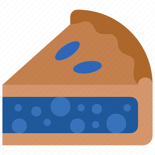Blueberry, pie, piece, dessert, sweet, bakery, food icon - Download on Iconfinder
