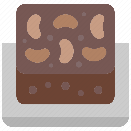 Brownie, chocolate, cake, sweet, dessert, piece, bakery icon - Download on Iconfinder