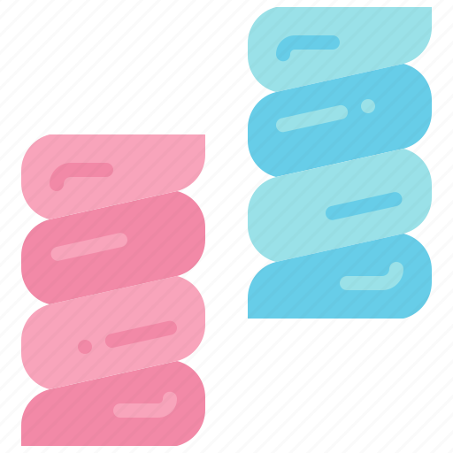 Marshmallow, spiral, twist, dessert, sweet, swirl, candy icon - Download on Iconfinder