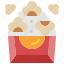 popcorn, movie, snack, food, corn, cinema, box 