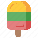popsicle, ice, cream, stick, summer, sweet, dessert, cold
