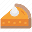pumpkin, pie, sweet, dessert, bakery, piece, food