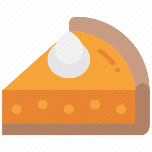 Pumpkin, pie, sweet, dessert, bakery, piece, food icon - Download on Iconfinder