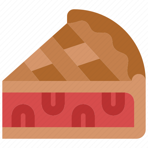Raspberry, pie, piece, dessert, sweet, bakery, food icon - Download on Iconfinder