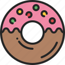 donut, doughnut, glazed, dessert, sweet, food, snack