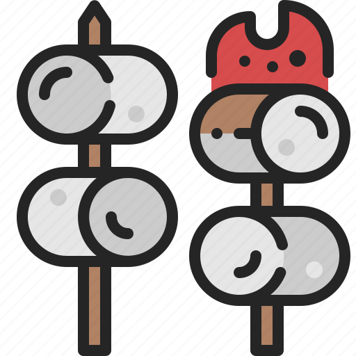 Marshmallow, fluffy, roast, camping, dessert, sweet, snack icon - Download on Iconfinder