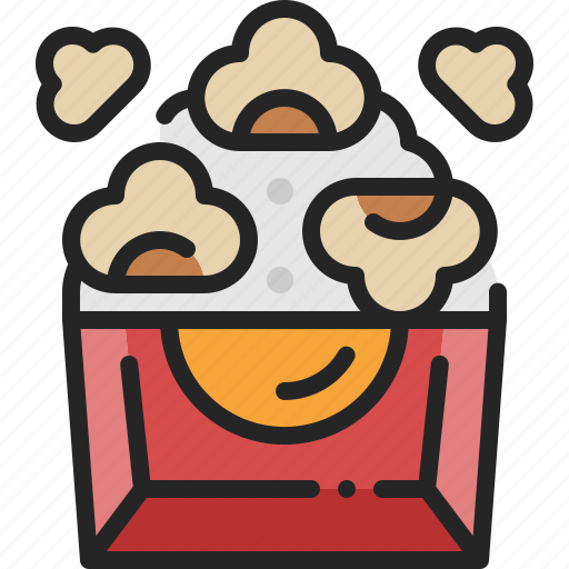 Popcorn, movie, snack, food, corn, cinema, box icon - Download on Iconfinder