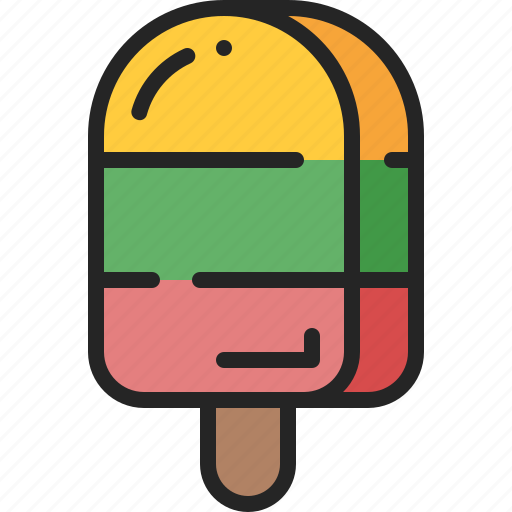 Popsicle, ice, cream, stick, summer, sweet, dessert icon - Download on Iconfinder