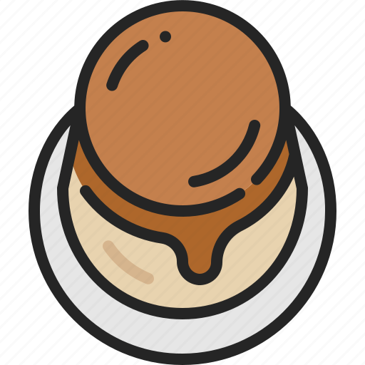 Pudding, custard, gelatin, sweet, dessert, food, caramel icon - Download on Iconfinder