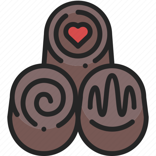 Truffle, chocolate, sweet, dessert, bonbon, food, gift icon - Download on Iconfinder
