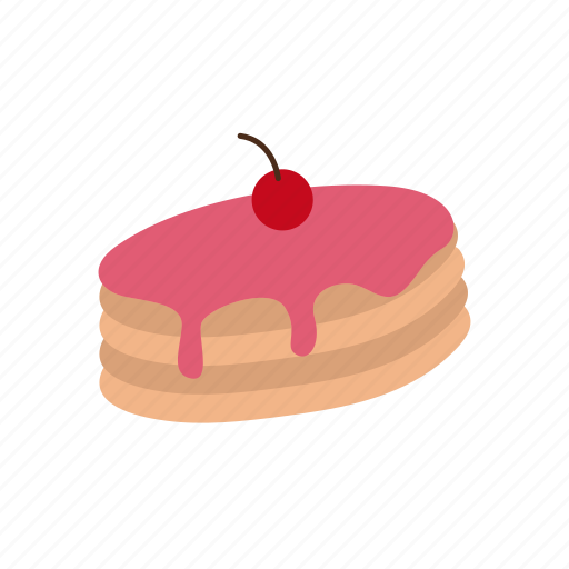 Strawberry, pancake, cherry, brownies, pancakes, with, strawberries icon - Download on Iconfinder
