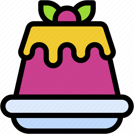 Pudding, custard, dessert, caramel, sweet, cake icon - Download on Iconfinder