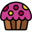muffin, baked, cupcake, bakery, food, and, restaurant, dessert 