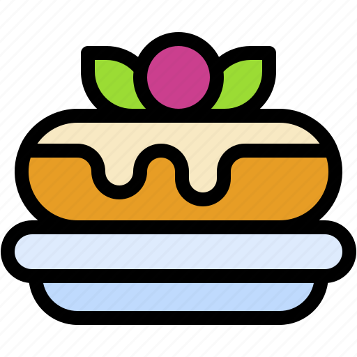 Pastry, bakery, puff, profiterole, food, and, restaurant icon - Download on Iconfinder