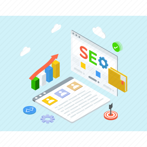 Local seo, search engine optimization, seo optimization, seo service providers, seo services illustration - Download on Iconfinder