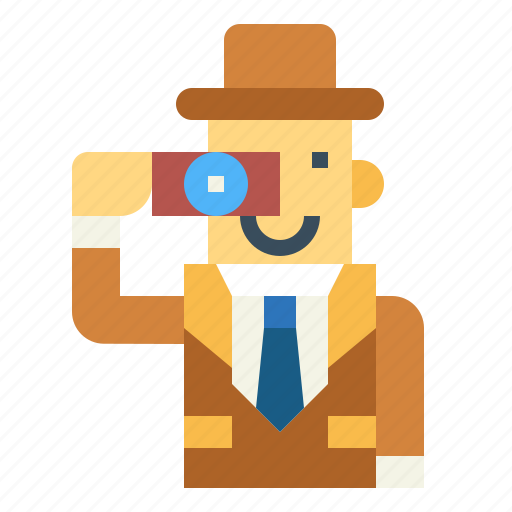 Detective, camera, investigation, spy, man icon - Download on Iconfinder