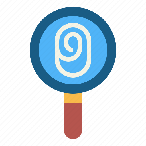 Magnifying, glass, fingerprint, search, magnifier, detective icon - Download on Iconfinder