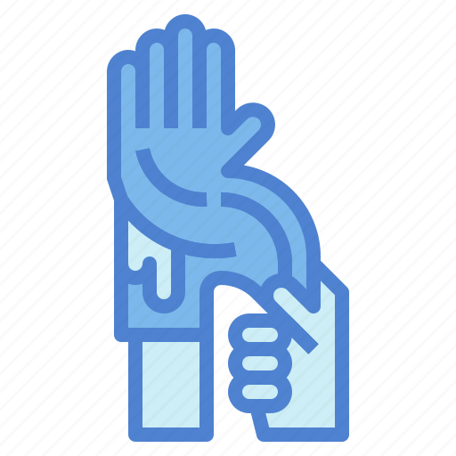 Glove, hand, latex, rubber, protection icon - Download on Iconfinder