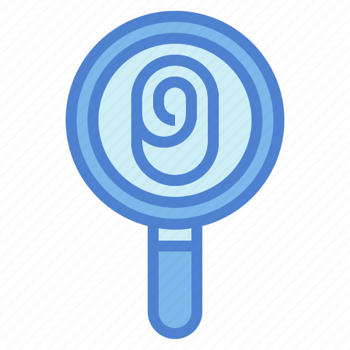 Magnifying, glass, fingerprint, search, magnifier, detective icon - Download on Iconfinder