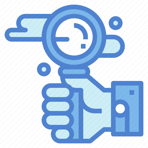 Magnifying, glass, hand, search, detective, find icon - Download on Iconfinder