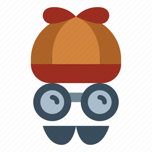 Disguise, glasses, hat, moustache, security icon - Download on Iconfinder