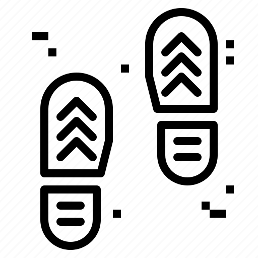 Evidence, foot, footprint, shoe icon - Download on Iconfinder