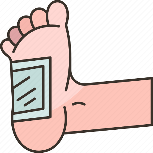 Foot, pads, detox, toxins, cleansing icon - Download on Iconfinder