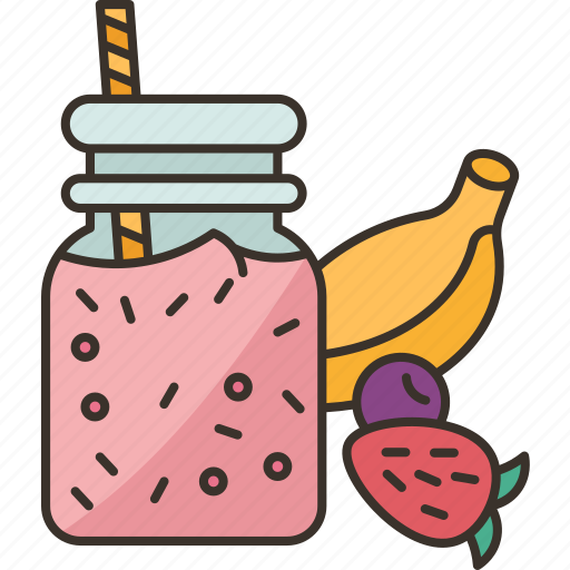 Smoothie, berries, beverage, refreshment, healthy icon - Download on Iconfinder