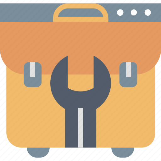 Maintenance, briefcase, help, information, service, support, wrench icon - Download on Iconfinder