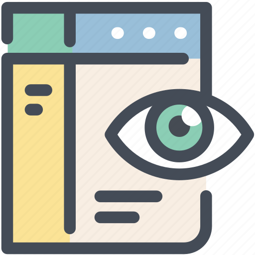 Eye, seo monitoring, web view icon - Download on Iconfinder