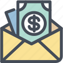 email, envelope, income, letter, mail, message, salary