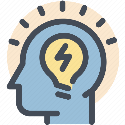 Creative, head, idea, light, light bulb, solution, thinking icon - Download on Iconfinder