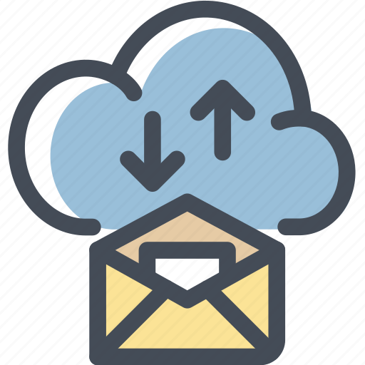 Cloud, cloud service, email, internet, signals icon - Download on Iconfinder