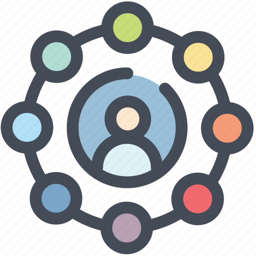 Community network, connection, group, people, social, team, teamwork icon