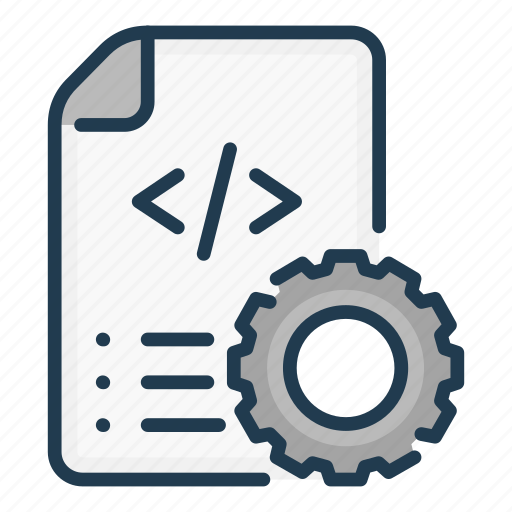 Code, dev, development, doc, file, gear, manual icon - Download on Iconfinder