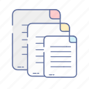 documents, files, sheet, text