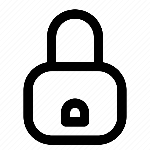 Device, locked, network, outline, padlock icon - Download on Iconfinder