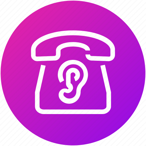 Call, device, ear, listening, phone, telephone icon - Download on Iconfinder