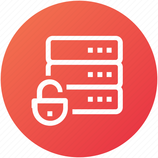 Data, database, device, protection, server, unlock icon - Download on Iconfinder