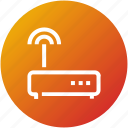 device, internet, modem, router, wifi signals 