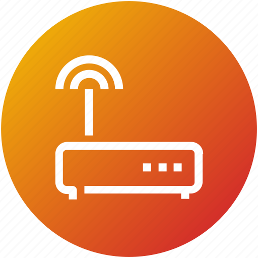 Device, internet, modem, router, wifi signals icon - Download on Iconfinder