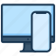 display, imac, iphone, monitor, pc, phone 
