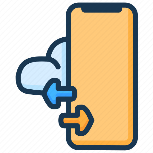 Cloud, icloud, iphone, phone, server, storage, sync icon - Download on Iconfinder