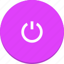 energy, off, on, power, switch, material design
