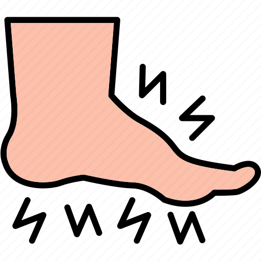 Foot, itch, pain, tingle, tingling icon - Download on Iconfinder