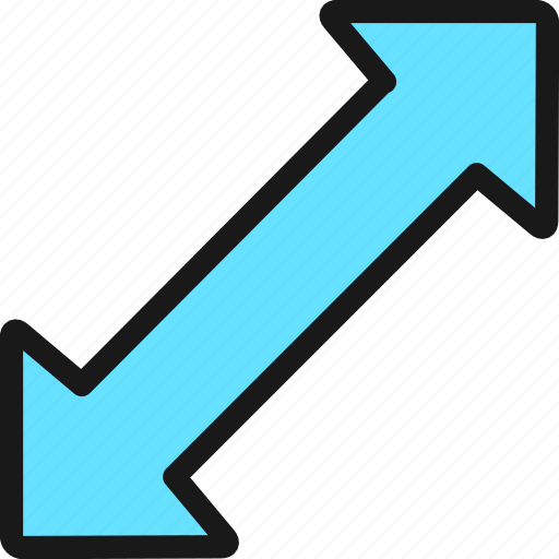 Diagonal, arrow, diagram icon - Download on Iconfinder